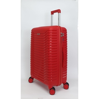 Benzi Maleta Mediana PRO 5820 de Polipropileno muy Ligera y Resistente medidas 65x43x25 cms 4 Ruedas Dobles Color Rojo - Imagen 2